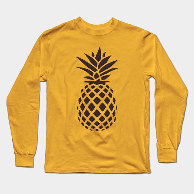 pineapple Long Sleeve T-Shirt by Lamink